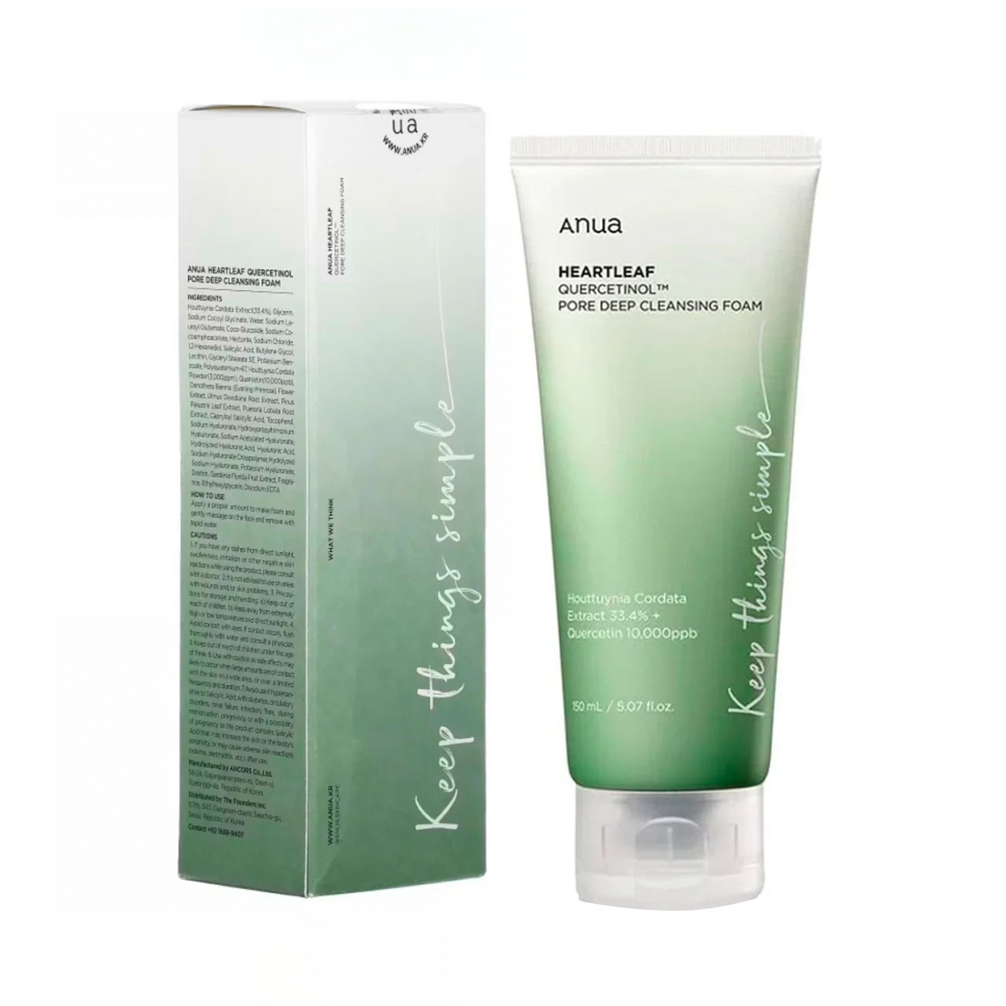 Anua Heartleaf Quercetinol Pore Deep Cleansing Foam